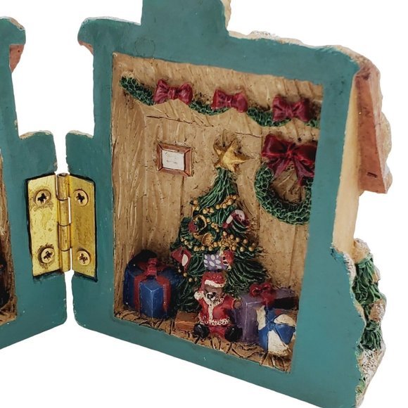VTG Windsor Collection Christmas House Miniature Holiday 25446 Santa Elves Opens - Picture 5 of 8
